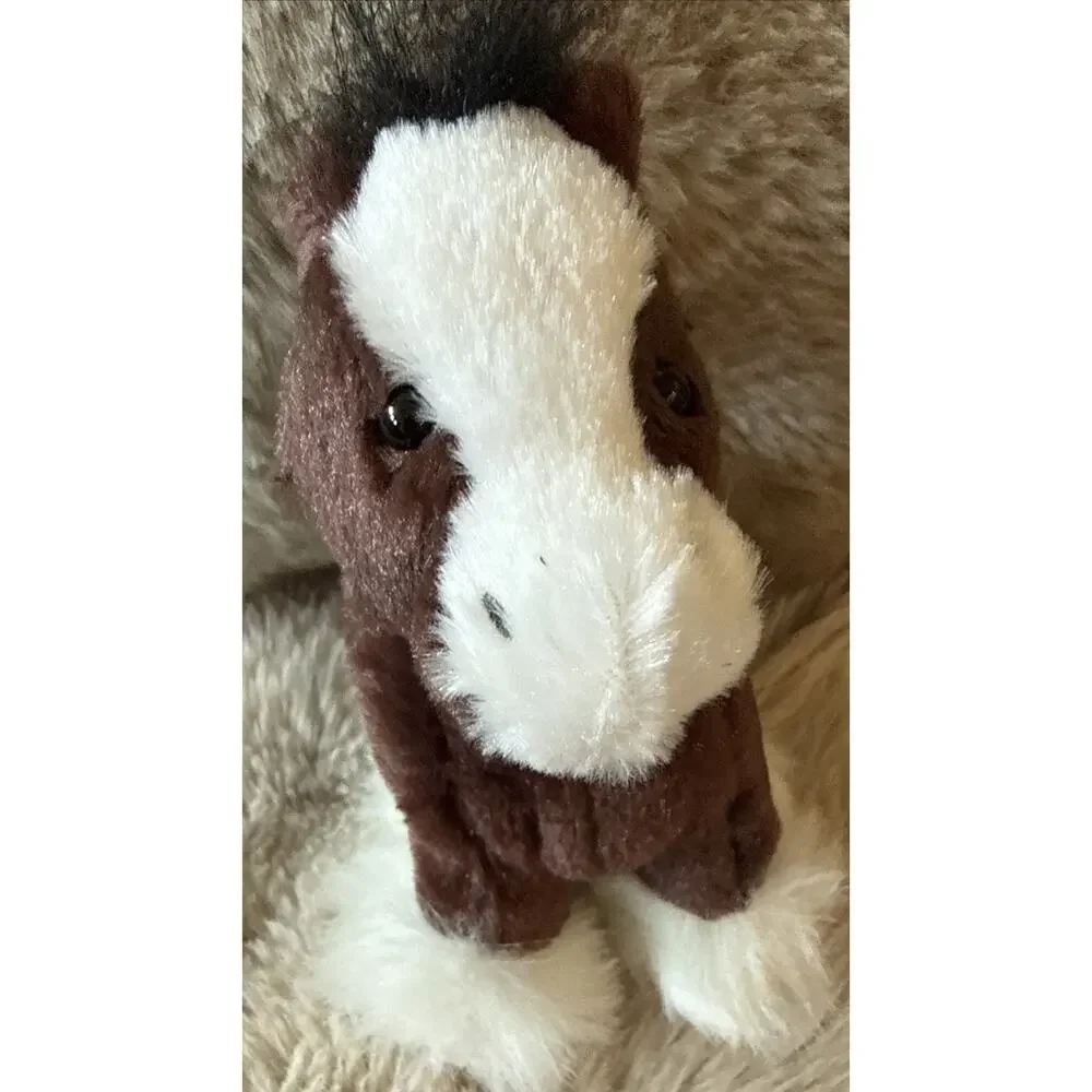 Ganz Webkinz Clydesdale Horse Plush Stuffed Animal W Logo No Code EUC 9”